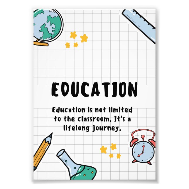 Best children Student educational posters (Front)