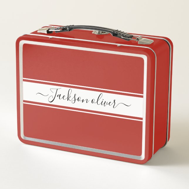 Best children Student Gift  Metal Lunch Box (Back)