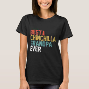 Best Chinchilla Grandpa Ever Retro Grandpa S T-Shirt