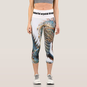 Best choice for dragon and crystal lovers capri leggings