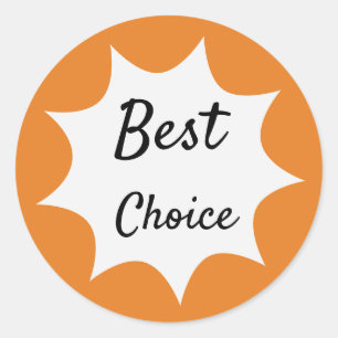 Best Choice Promotional Classic Round Sticker