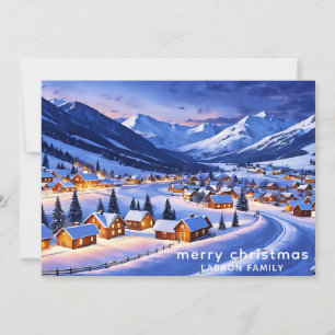 Best Christmas Card, Snow White Winter Wonderland Holiday Card