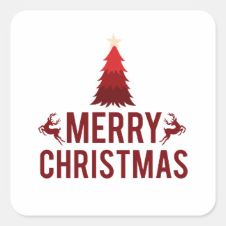 Best Christmas Celebration Ideas Holiday Season Square Sticker