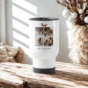 Best Christmas Ever Family Photo Collage Gift Travel Mug