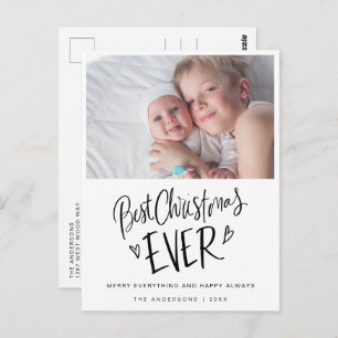 Best Christmas Ever New Baby Christmas Postcard
