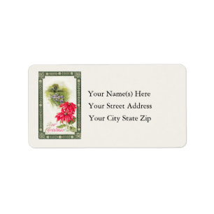Best Christmas Vintage Address Label