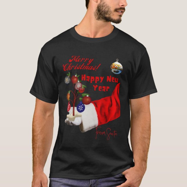 Best Christmas Wishes from Santa Claus T-Shirt (Front)