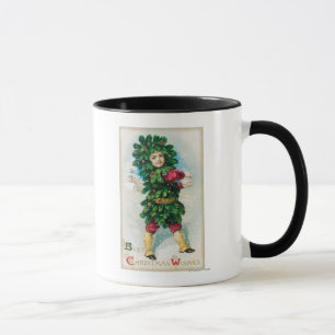 Best Christmas Wishes Man in Evergreen Coat Mug