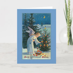 "Best Christmas Wishes" Vintage Holiday Card