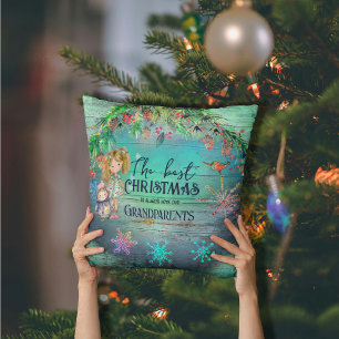 Best Christmas with Grandparents Cushion