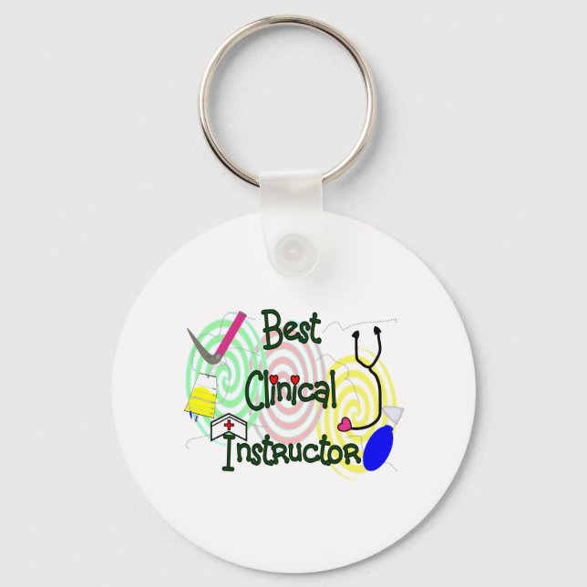 Best Clinical Instructor Nursing Gifts Key Ring (Front)