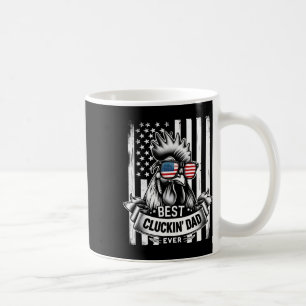 Best Cluckin' Dad Ever Chicken Lover Graphic Coffee Mug