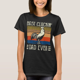 Best Cluckin Dad Ever Christmas Chicken Farm T-Shirt