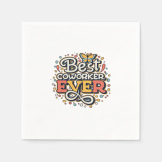 Best Co-Worker Ever, Colleague Gift, Best Coworker Napkin