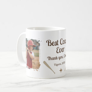 Best Coach Ever 2 Photo Coach Gift Keepsake Coffee Mug