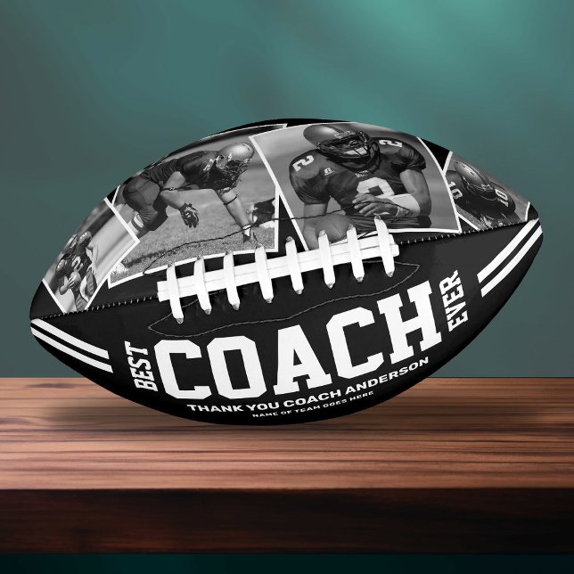 “Best Coach Ever” 4-Photo Team Collage Football (Creator Uploaded)