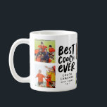 Best coach ever 7 photo collage team gift coffee mug<br><div class="desc">With spots for 7 photos, this collage mug makes a great gift for the best coach ever. Celebrate a successful season and thank your coach with this personalised travel mug featuring black and white type in a modern brush lettering along with room for a name, team, record or other text....</div>