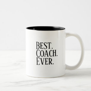 Best. Coach. Ever. - Appreciation Gift Game Day Two-Tone Coffee Mug