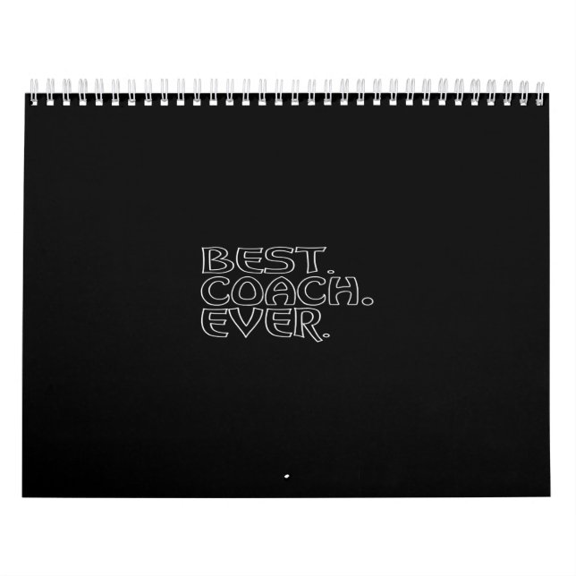 best coach  ever calendar (Cover)