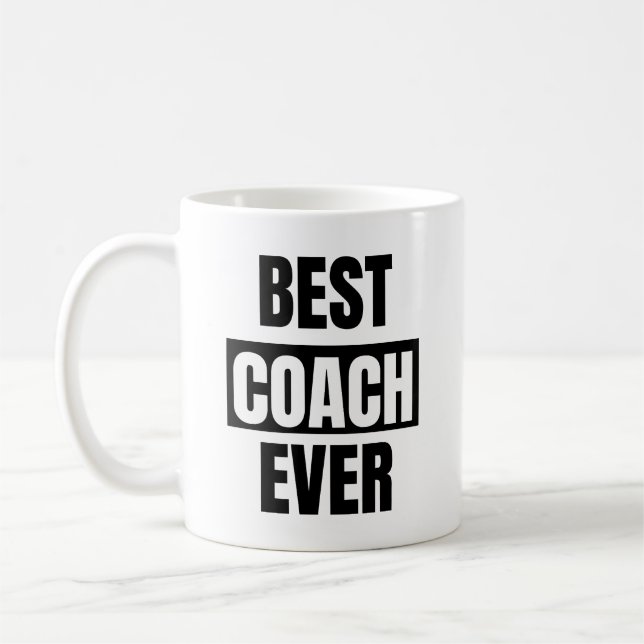 Best Coach Ever Coffee Mug (Left)