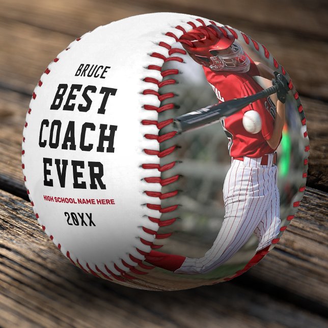 Best Coach Ever Custom Baseball (Creator Uploaded)