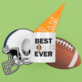 Best Coach Ever Football Coaches Sports Team Coffee Mug