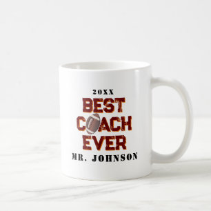 Best Coach Ever - Football Coffee Mug