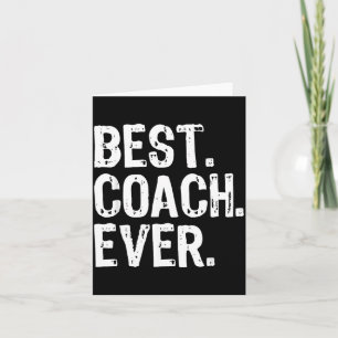 Best Coach Ever Funny Gift Card