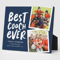 Best coach ever navy two photo team thank you
