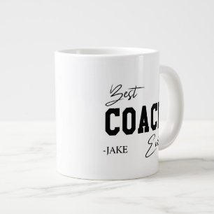 Best Coach Ever Personalised  Appreciation Gift  Large Coffee Mug