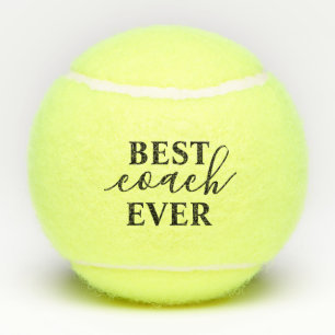Best Coach Ever Personalized Name Tennis Balls