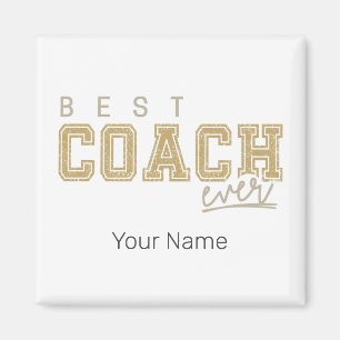 Best Coach Ever Trainer Vintage Design for Teacher Magnet