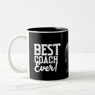 Best coach ever  Two-Tone coffee mug