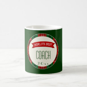 Best Coach Holiday Plaid Christmas Gift Mugs
