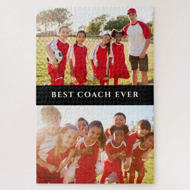 Best Coach Photo Collage Puzzle (Vertical)