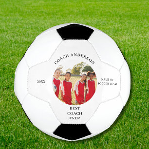 Best Coach Photo Name Soccer Ball