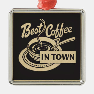 Best Coffee in Town Metal Tree Decoration