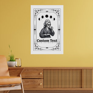 Best Coffee Lover Gift Customisable Tarot Zodiac Poster