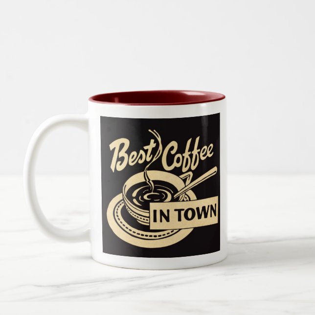 Best Coffee Two-Tone Coffee Mug (Left)