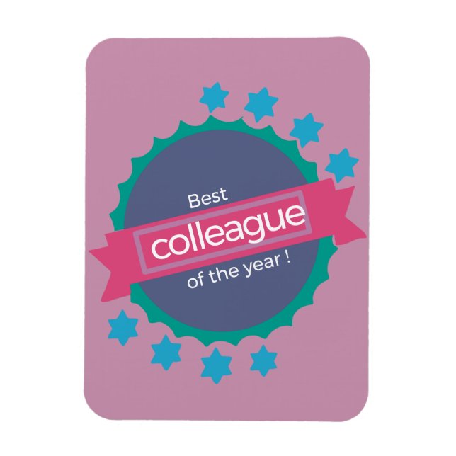 Best colleague  birthday job gift magnet (Vertical)