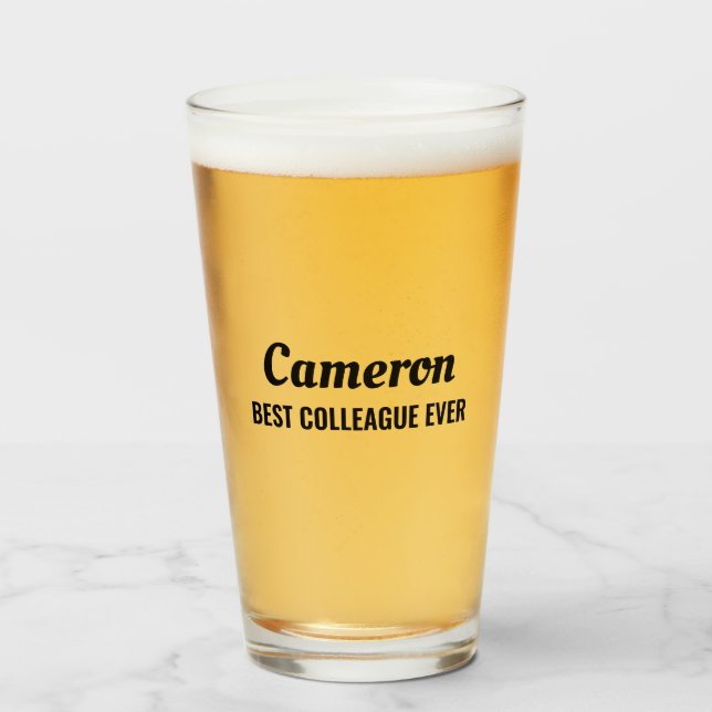 Best Colleague Glass (Front Filled)