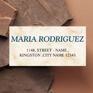Best Colour Design White Marble Address Return Address Label