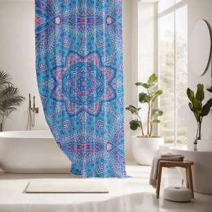 Best colourful mandala seamless pattern shower curtain