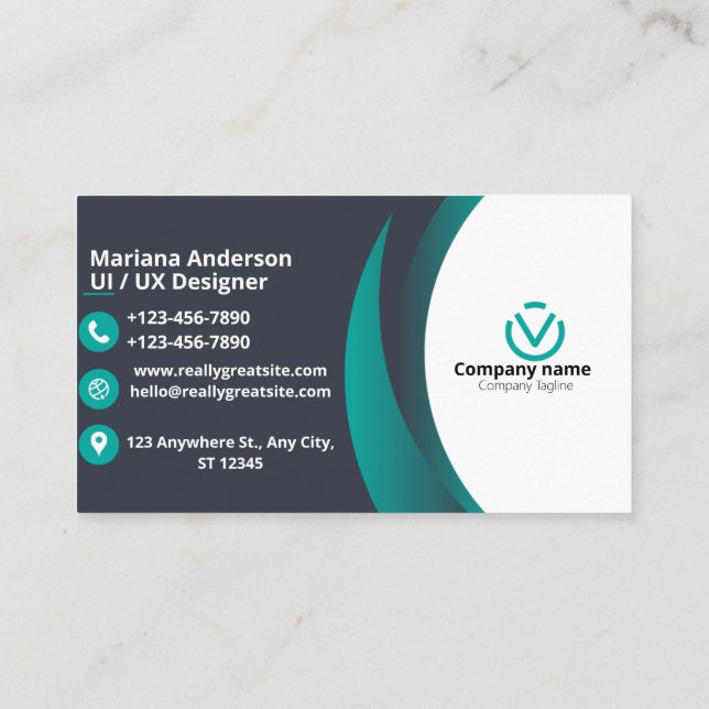 Best Company Business Card with customisation  (Back)