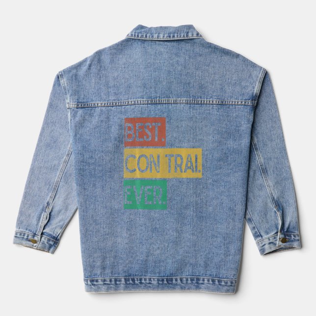 Best Con Trai Ever Son Vietnamese Clothing Men  Denim Jacket (Back)