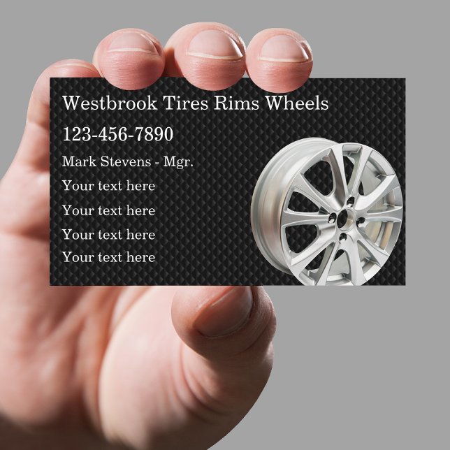 Best Cool Automotive Wheels And Rims Business Card (Creator Uploaded)