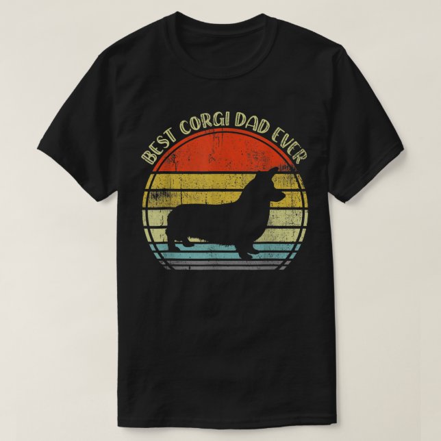 Best Corgi Dad Ever Design  T-Shirt (Design Front)