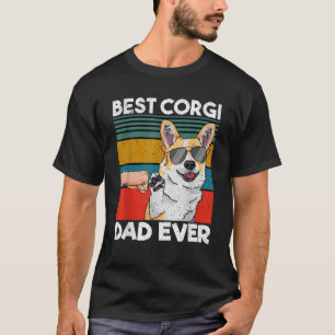 Best Corgi Dad Ever Dog Dad Fist Bump T-Shirt