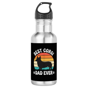 Best Corgi Dad Ever Retro Dog 532 Ml Water Bottle