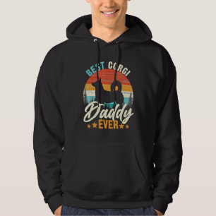 Best Corgi Daddy Ever Retro Vintage Hoodie